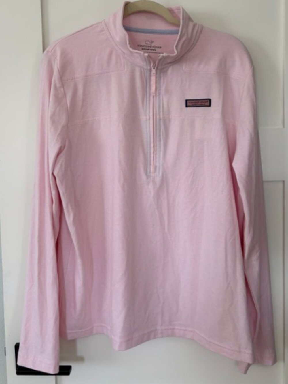 Vineyard Vines Edgartown Women’s XL Pink Quarter Zip Pullover
